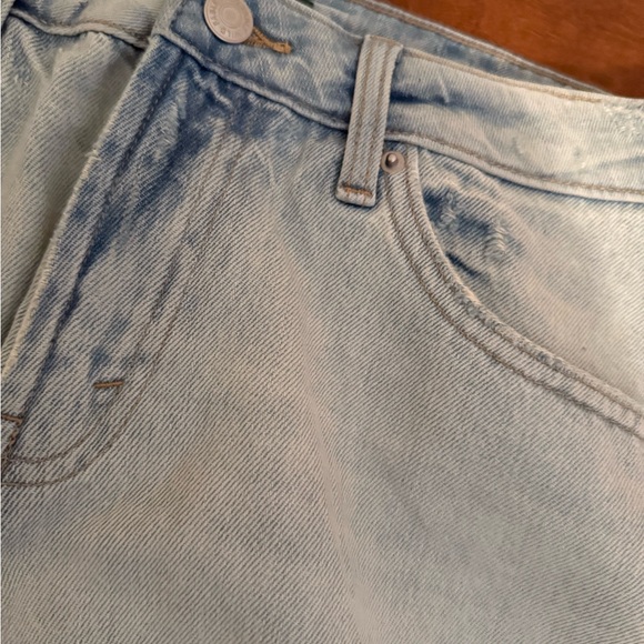 Wild Fable Women's Light Blue Distressed Denim Shorts - Picture 3 of 7